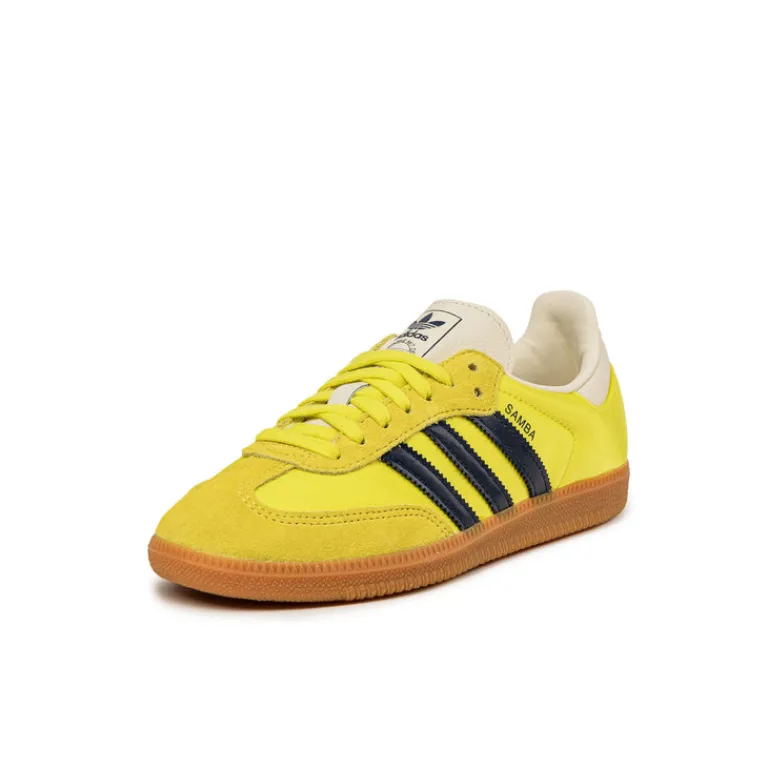Adidas Sneakers En Cuir|Baskets Décontractées Terrace*Samba OG W Shock Yellow / Night Indigo / Cream White