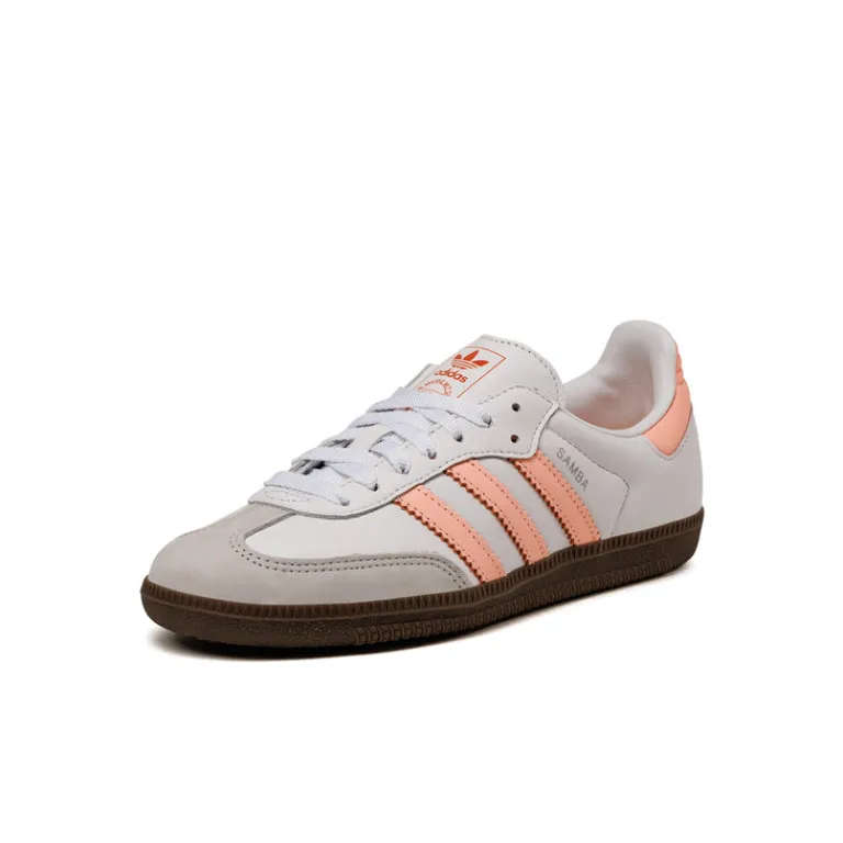 Adidas Sneakers En Cuir|Baskets Décontractées Terrace*Samba OG W Cloud White / Clear Orange / Semi Coral