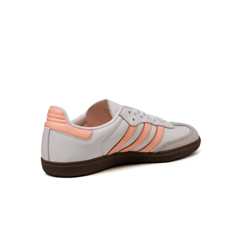 Adidas Sneakers En Cuir|Baskets Décontractées Terrace*Samba OG W Cloud White / Clear Orange / Semi Coral