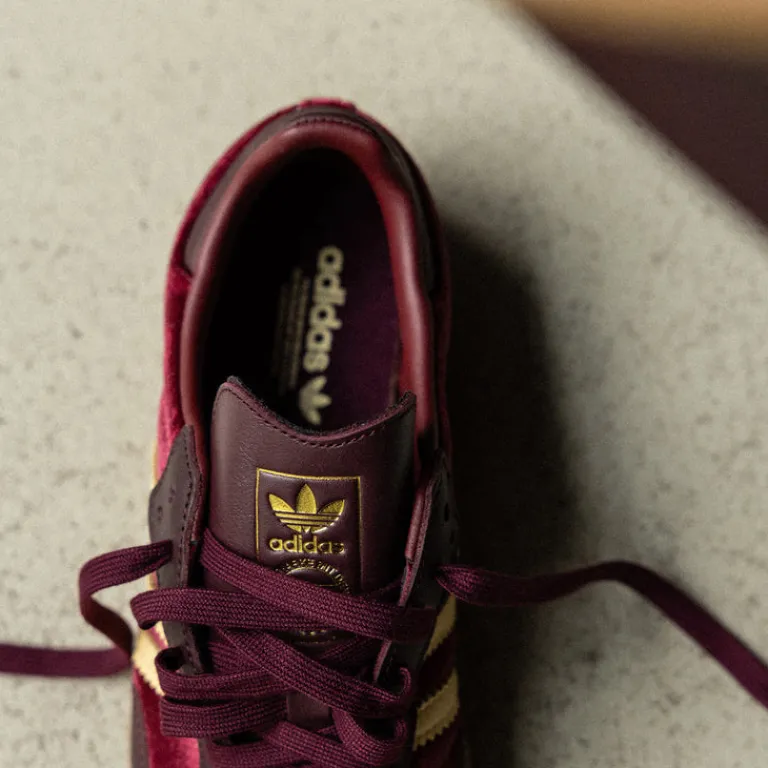 Adidas Sneakers En Cuir|Baskets Décontractées Terrace*Samba OG W Shadow Red / Maroon / Gum 3