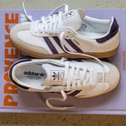Adidas Sneakers En Cuir|Sneakers Blancs*Samba OG W Cloud White / Aluminum / Aurora Plum