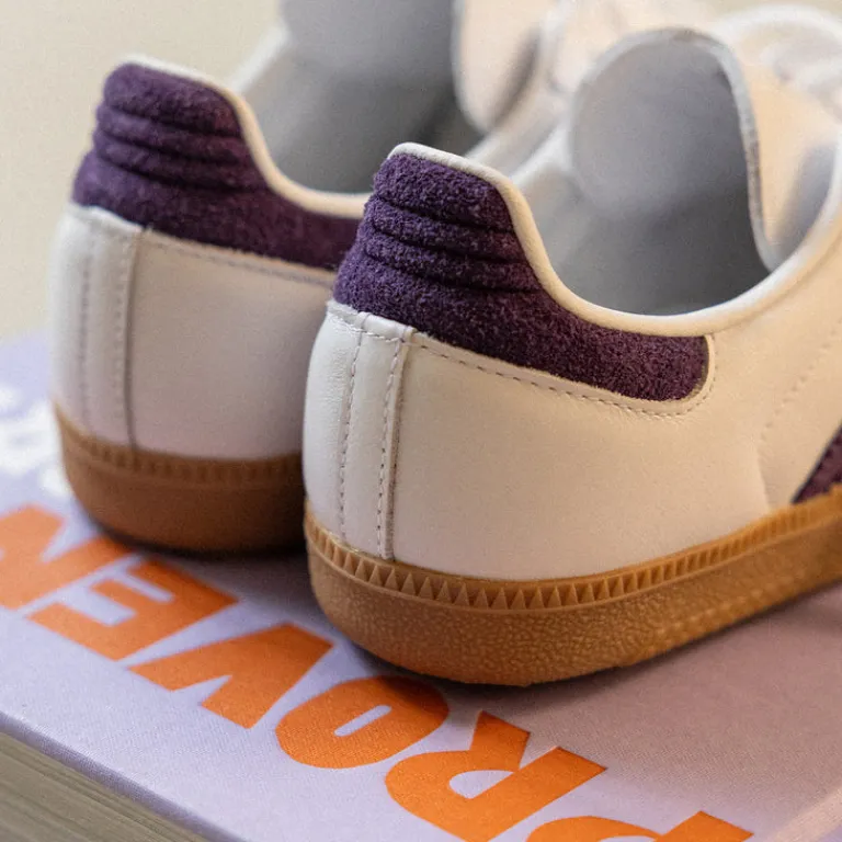 Adidas Sneakers En Cuir|Sneakers Blancs*Samba OG W Cloud White / Aluminum / Aurora Plum