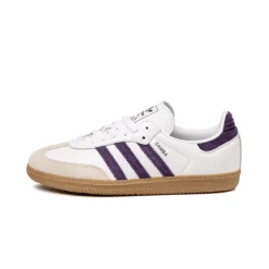 Adidas Sneakers En Cuir|Sneakers Blancs*Samba OG W Cloud White / Aluminum / Aurora Plum