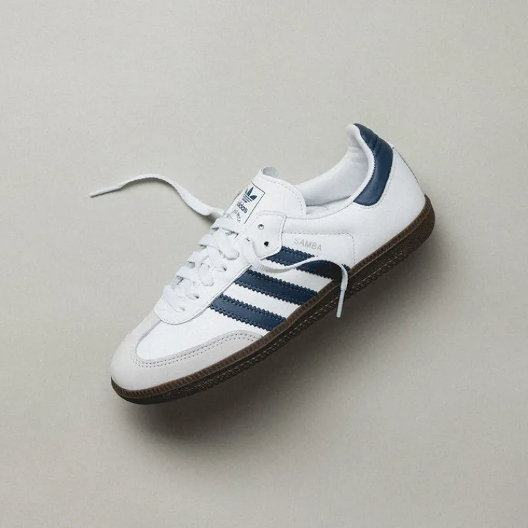 Adidas Sneakers En Cuir|Baskets Décontractées Terrace*Samba OG W Cloud White / Preloved Ink / Dash Grey