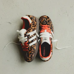 Adidas Sneakers En Cuir|Baskets Décontractées Terrace*Samba OG W Core Black / Preloved Red / Cream White
