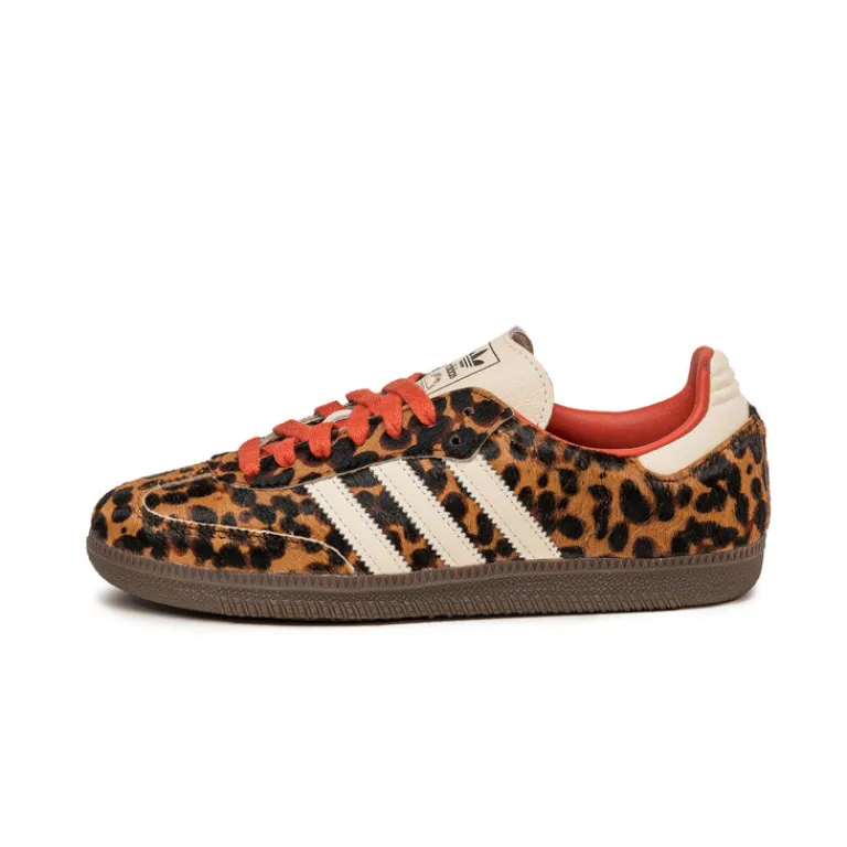Adidas Sneakers En Cuir|Baskets Décontractées Terrace*Samba OG W Core Black / Preloved Red / Cream White