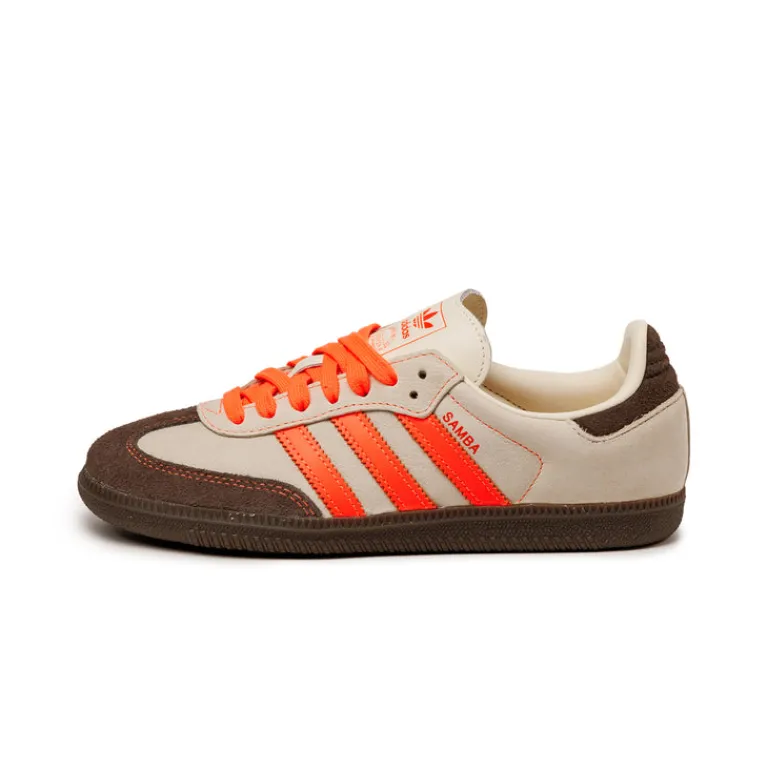 Adidas Sneakers En Cuir|Baskets Décontractées Terrace*Samba OG W Solar Orange / Cream White / Solar Orange