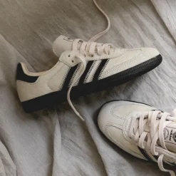 Adidas Sneakers En Cuir|Baskets Décontractées Terrace*Samba OG W Wonder White / Core Black / Alumina