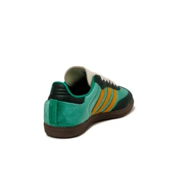Adidas Sneakers En Cuir|Baskets Décontractées Terrace*Samba OG W Court Green / Preloved Yellow / Collegiate Green