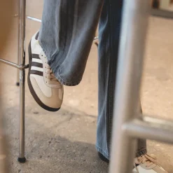 Adidas Sneakers En Cuir|Baskets Décontractées Terrace*Samba OG W Off White / Earth Strata / Gum