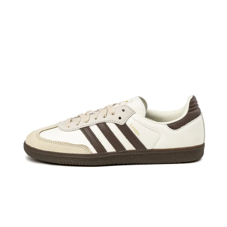 Adidas Sneakers En Cuir|Baskets Décontractées Terrace*Samba OG W Off White / Earth Strata / Gum