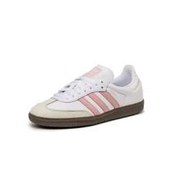Adidas Sneakers En Cuir|Baskets Décontractées Terrace*Samba OG W Footwear White / Wonder Mauve / Off White