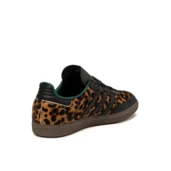 Adidas Sneakers En Cuir|Baskets Décontractées Terrace*Samba OG W Core Black / Collegiate Green / Cream White