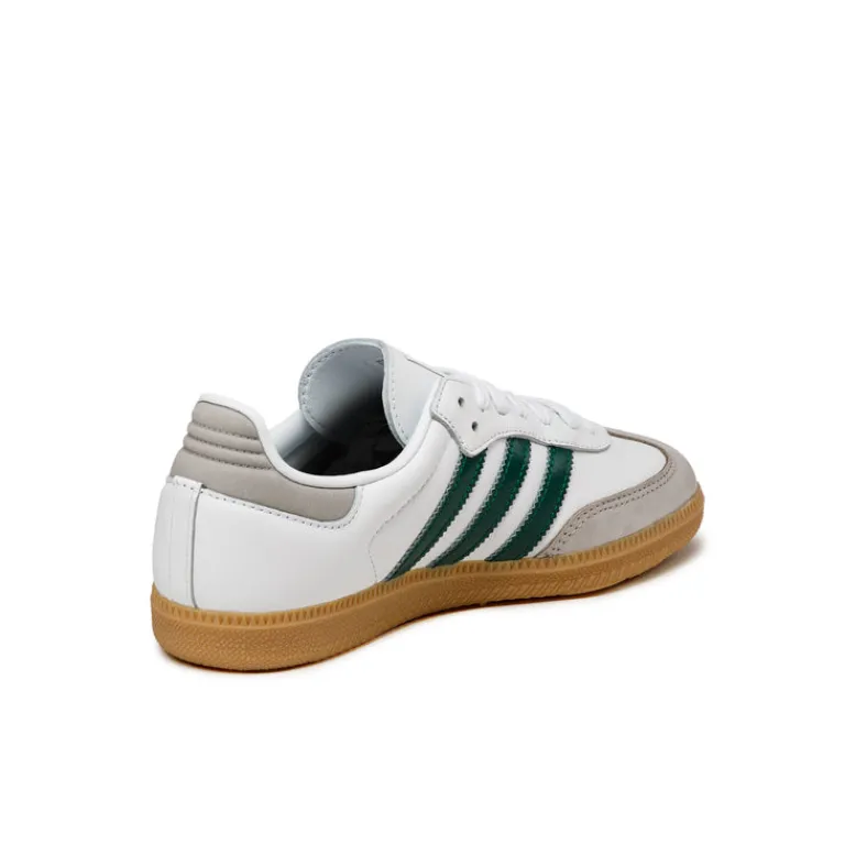Adidas Sneakers En Cuir|Baskets Décontractées Terrace*Samba OG W Footwear White / Collegiate Green / Grey Two