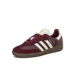 Adidas Sneakers En Cuir|Baskets Décontractées Terrace*Samba OG W Maroon / Off White / Gum 3