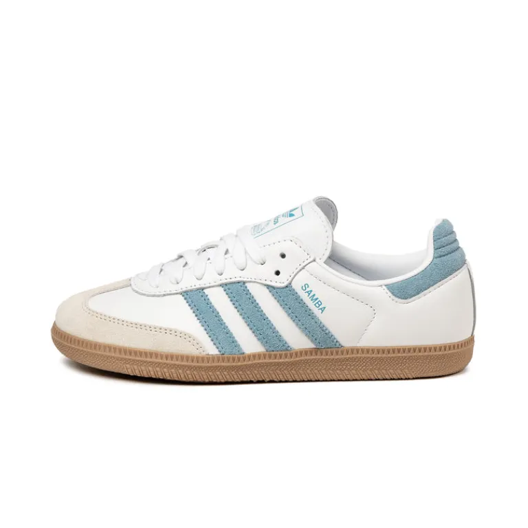 Adidas Sneakers En Cuir|Baskets Décontractées Terrace*Samba OG W Cloud White / Alumina / Ash Blue