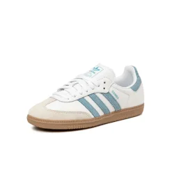 Adidas Sneakers En Cuir|Baskets Décontractées Terrace*Samba OG W Cloud White / Alumina / Ash Blue