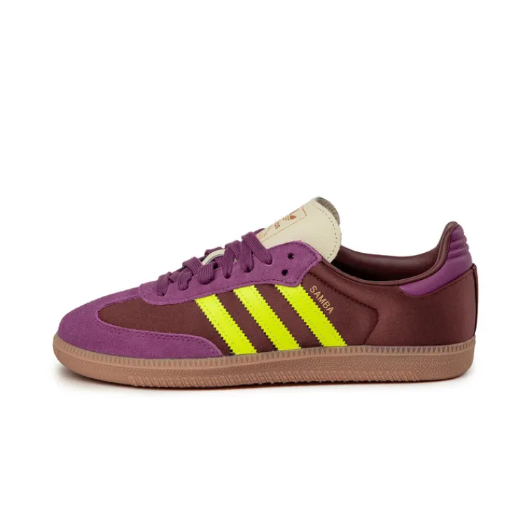Adidas Sneakers En Cuir|Baskets Décontractées Terrace*Samba OG W Maroon / Rich Mauve / Gum 3