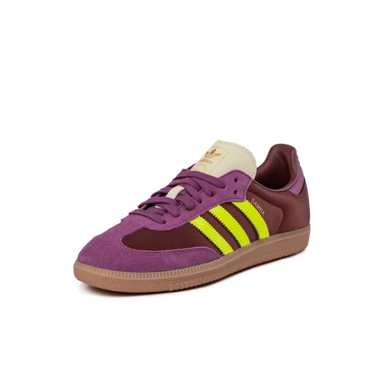 Adidas Sneakers En Cuir|Baskets Décontractées Terrace*Samba OG W Maroon / Rich Mauve / Gum 3