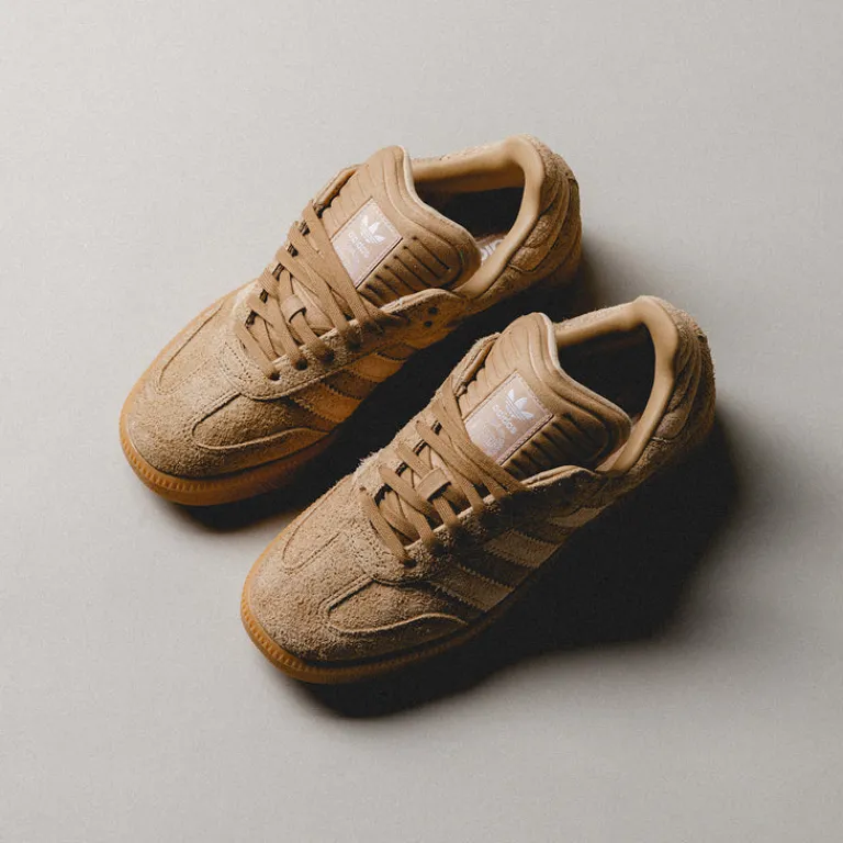 Adidas Sneakers En Cuir|Chunky Sneakers*Samba XLG Cardboard / Magic Beige / Gum 3