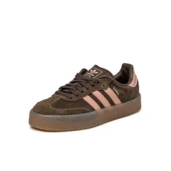 Adidas Sneakers En Cuir|Baskets Décontractées Terrace*Sambae W Dark Brown / Wonder Mauve / Gum 2