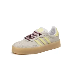Adidas Sneakers En Cuir|Baskets Décontractées Terrace*Sambae W Footwear White / Grey One / Power Yellow