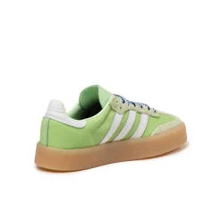 Adidas Sneakers En Cuir|Baskets Décontractées Terrace*Sambae W Semi Green Spark / Footwear White / Wonder Blue