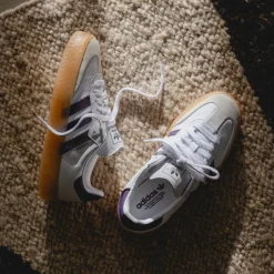 Adidas Sneakers En Cuir|Baskets Décontractées Terrace*Sambae W Footwear White / Off White / Aurich Plum