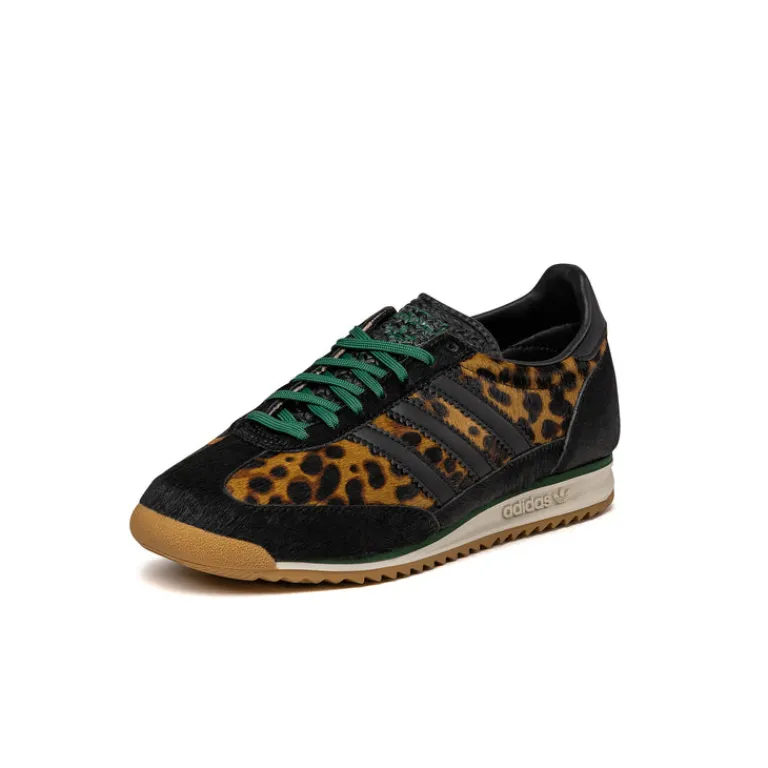 Adidas Sneakers En Cuir|Baskets Décontractées Terrace*SL 72 OG W Core Black / Off White / Collegiate Green