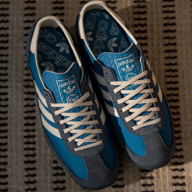 Adidas Sneakers En Cuir|Baskets Décontractées Terrace*SL 72 OG W Blue Bird / Off White / Preloved Ink
