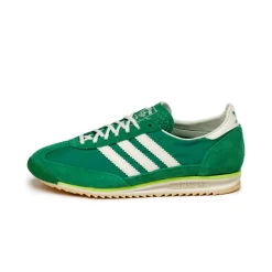 Adidas Sneakers En Cuir|Baskets Décontractées Terrace*SL 72 OG W Court Green / Ivory / Crystal Sand
