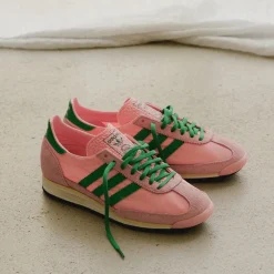 Adidas Sneakers En Cuir|Baskets Décontractées Terrace*SL 72 OG W Glow Pink / Green / Core Black