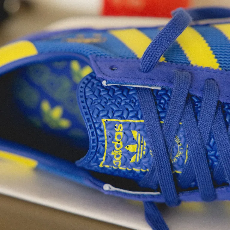 Adidas Sneakers En Cuir|Baskets Décontractées Terrace*SL 72 RS Semi Lucid Blue / Pure Sulfur / Blue