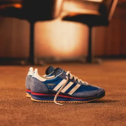 Adidas Sneakers En Cuir|Baskets Décontractées Terrace*SL 72 RS Blue / Core White / Beta Scarlett