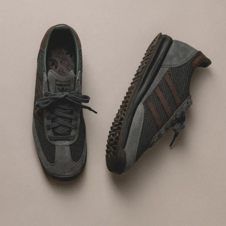 Adidas Sneakers En Cuir|Baskets Décontractées Terrace*SL 72 RS Legend Ivy / Shadow Olive / Gold Metallic