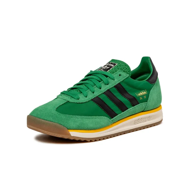 Adidas Sneakers En Cuir|Baskets Décontractées Terrace*SL 72 RS Green / Off White / Crew Yellow