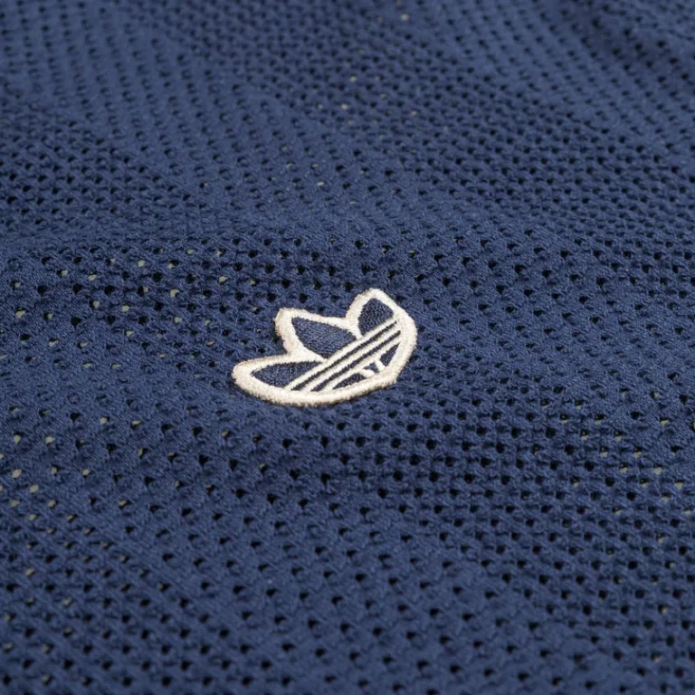 Adidas Chemises*Summer Knit Shooting Top Night Indigo / Wonderwhite