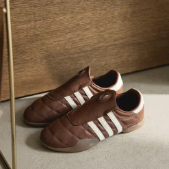 Adidas Sneakers En Cuir|Baskets Décontractées Terrace*Taekwondo Mei W Preloved Brown / Cream White / Gum 4