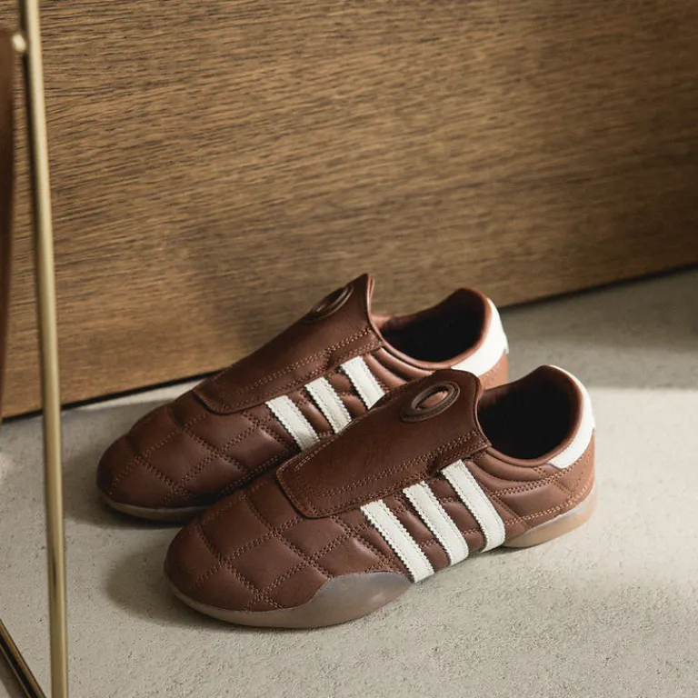 Adidas Sneakers En Cuir|Baskets Décontractées Terrace*Taekwondo Mei W Preloved Brown / Cream White / Gum 4
