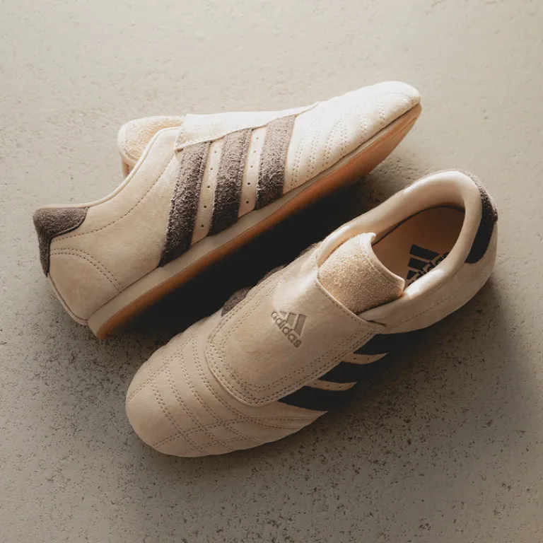 Adidas Sneakers En Cuir|Baskets Décontractées Terrace*Taekwondo W Magic Beige / Wonder White / Gum 3