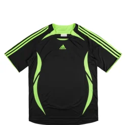 Adidas T-Shirts*Teamgeist Adicolor T-Shirt Black / Signal Green