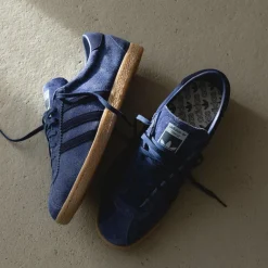 Adidas Sneakers En Cuir|Baskets Décontractées Terrace*Tobacco Dark Blue / Night Indigo / Gum 4