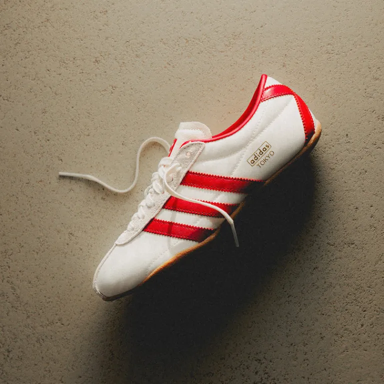 Adidas Sneakers En Cuir|Baskets Décontractées Terrace*Tokyo W Off White / Beta Scarlett / Gum 4