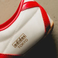 Adidas Sneakers En Cuir|Baskets Décontractées Terrace*Tokyo W Off White / Beta Scarlett / Gum 4