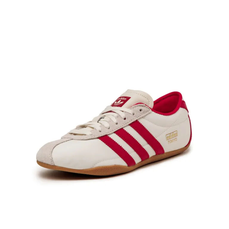 Adidas Sneakers En Cuir|Baskets Décontractées Terrace*Tokyo W Off White / Beta Scarlett / Gum 4