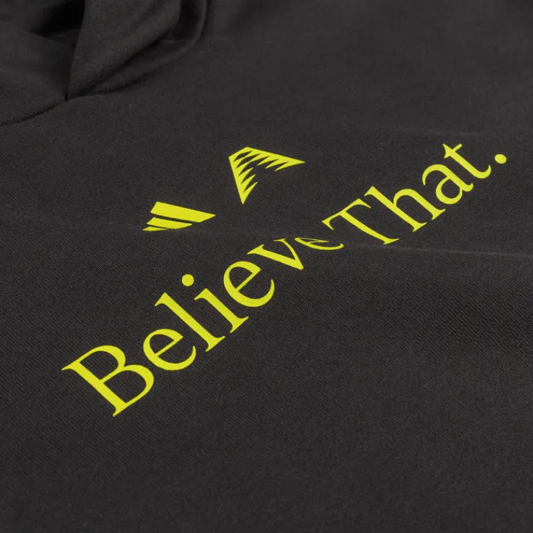 Adidas Sweats À Capuche*x Anthony Edwards Believe That Hoodie Black / Preloved Lime