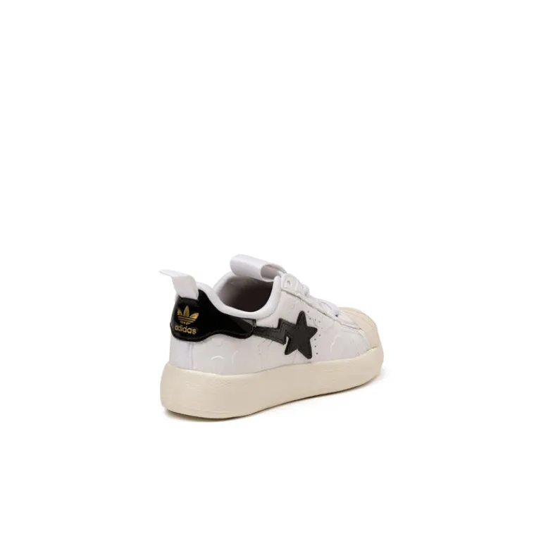 Adidas Sneakers Végétaliens|Sneakers Blancs*x Bape adiform SSTR 360 Infant Footwear White / Core Black / Gold Metallic