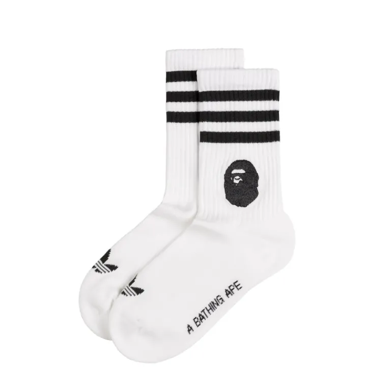 Adidas Chaussettes*x Bape Socks White / Black
