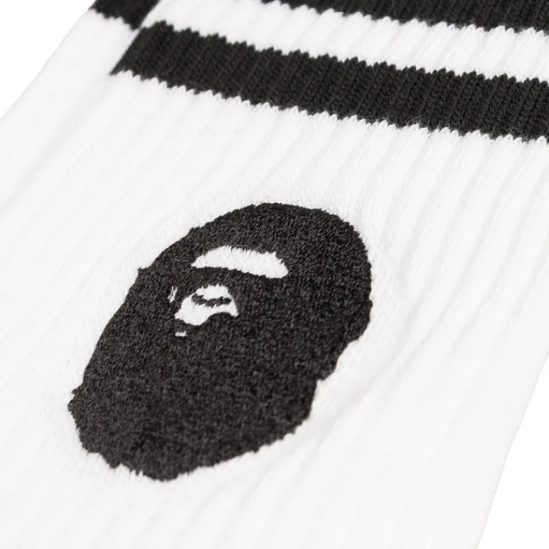 Adidas Chaussettes*x Bape Socks White / Black