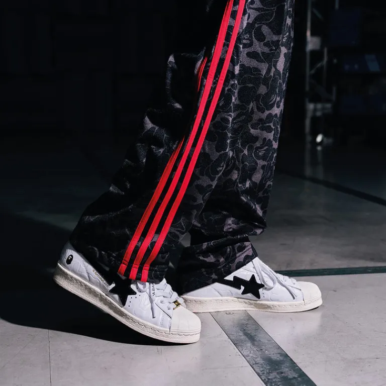 Adidas Sneakers En Cuir|Sneakers Blancs*x BAPE SSTR Footwear White / Core Black / Off White